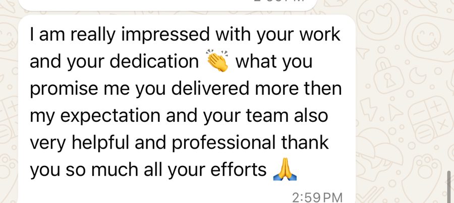 WhatsApp message from Slim Polyclinic